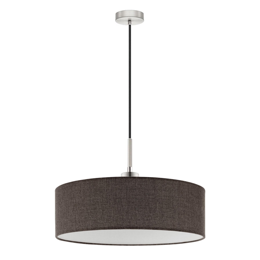 Eglo - LED Hanglamp aan een koord TUNJA 1xE27/60W/230V bruin