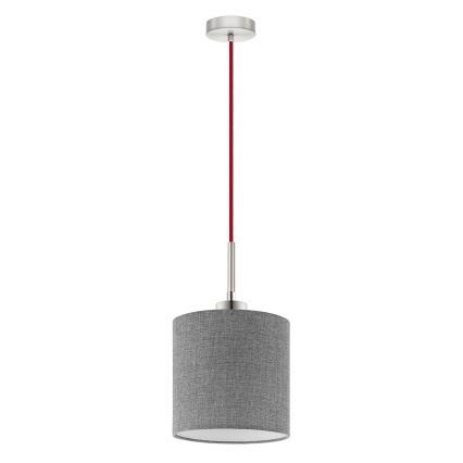 Eglo - LED Hanglamp aan een koord TUNJA 1xE27/60W/230V grijs