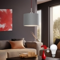 Eglo - LED Hanglamp aan een koord TUNJA 1xE27/60W/230V grijs