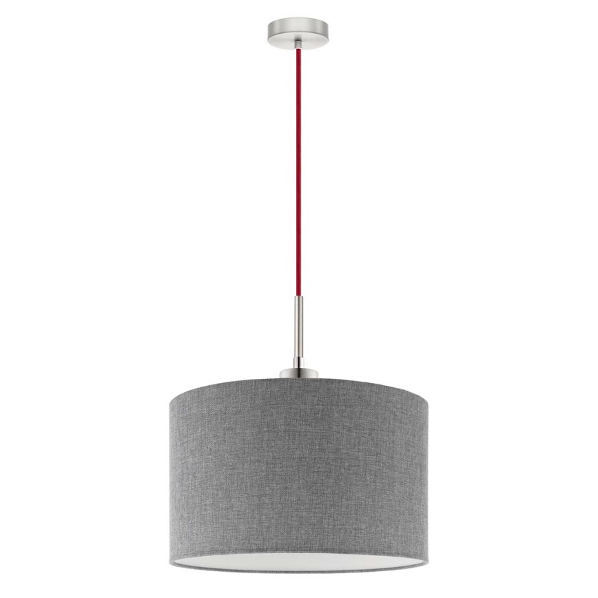 Eglo - LED Hanglamp aan een koord TUNJA 1xE27/60W/230V grijs