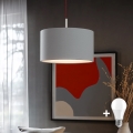 Eglo - LED Hanglamp aan een koord TUNJA 1xE27/60W/230V grijs