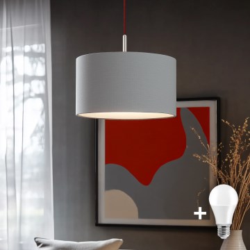 Eglo - LED Hanglamp aan een koord TUNJA 1xE27/60W/230V grijs