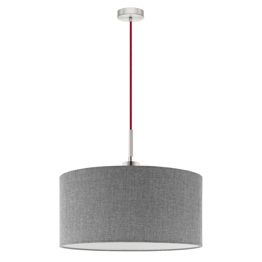 Eglo - LED Hanglamp aan een koord TUNJA 1xE27/60W/230V grijs