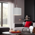 Eglo - LED Hanglamp aan een koord TUNJA 1xE27/60W/230V wit