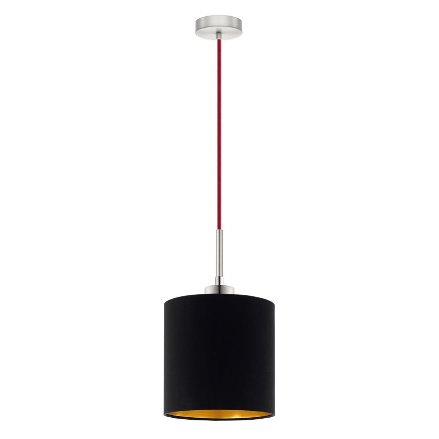 Eglo - LED Hanglamp aan een koord TUNJA 1xE27/60W/230V zwart