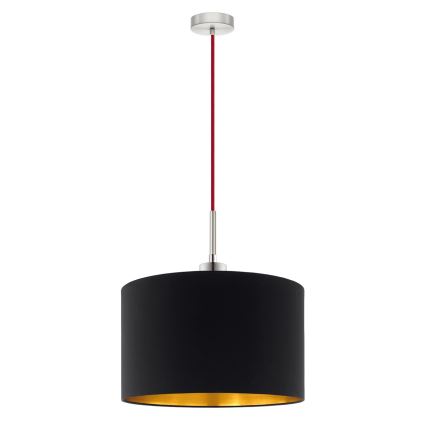 Eglo - LED Hanglamp aan een koord TUNJA 1xE27/60W/230V zwart