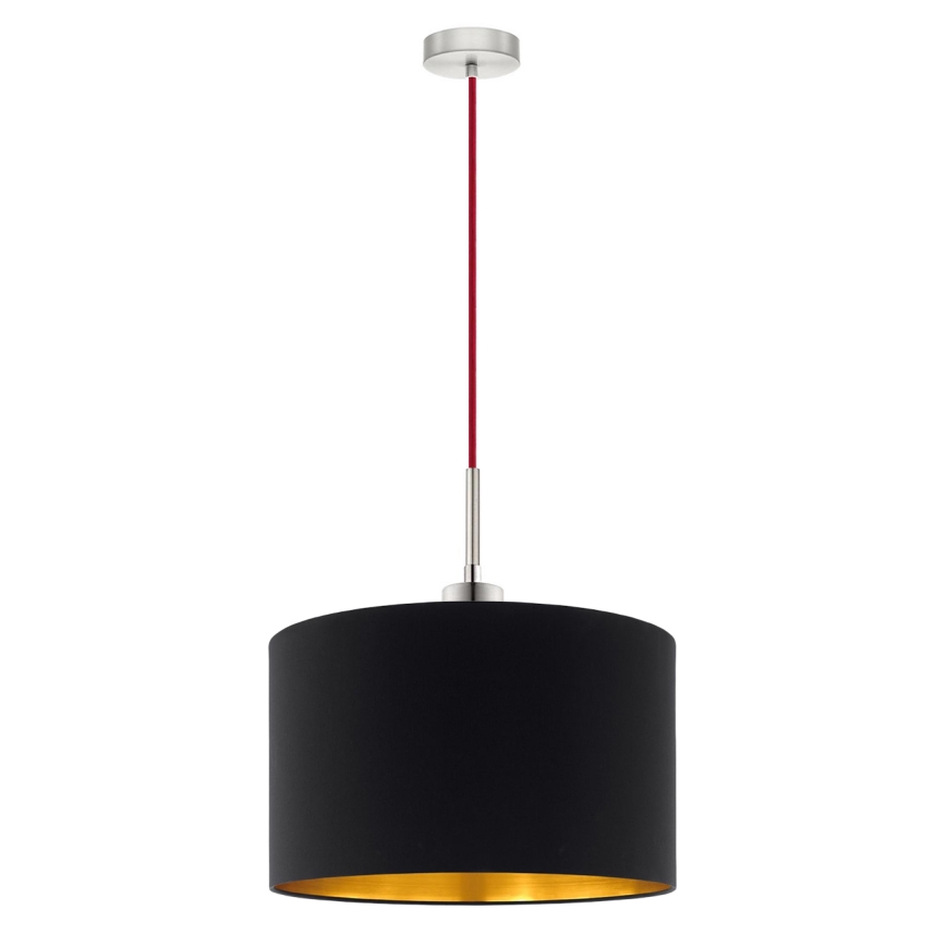 Eglo - LED Hanglamp aan een koord TUNJA 1xE27/60W/230V zwart