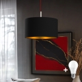 Eglo - LED Hanglamp aan een koord TUNJA 1xE27/60W/230V zwart
