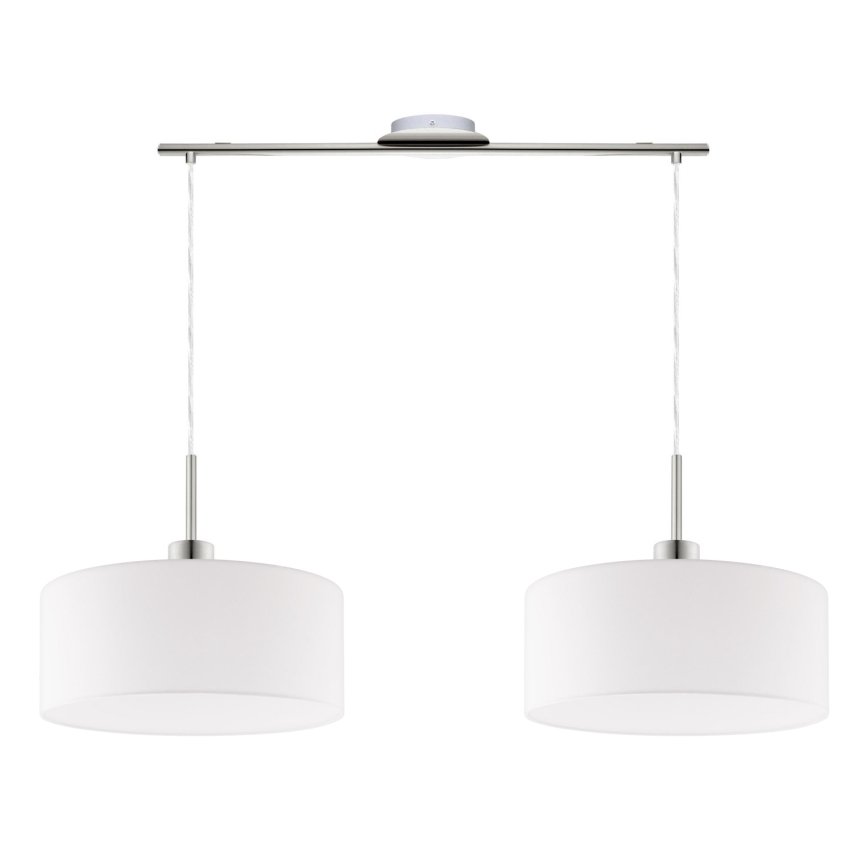 Eglo - LED Hanglamp aan een koord TUNJA 2xE27/60W/230V wit