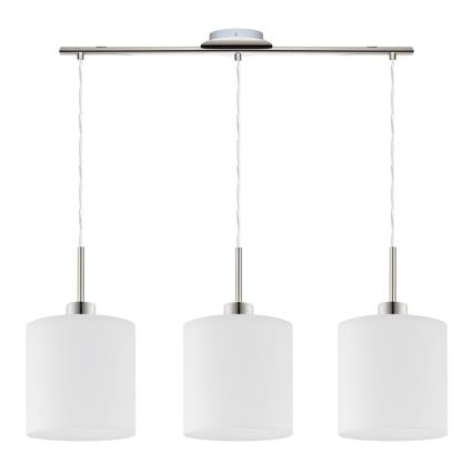 Eglo - LED Hanglamp aan een koord TUNJA 3xE27/60W/230V wit