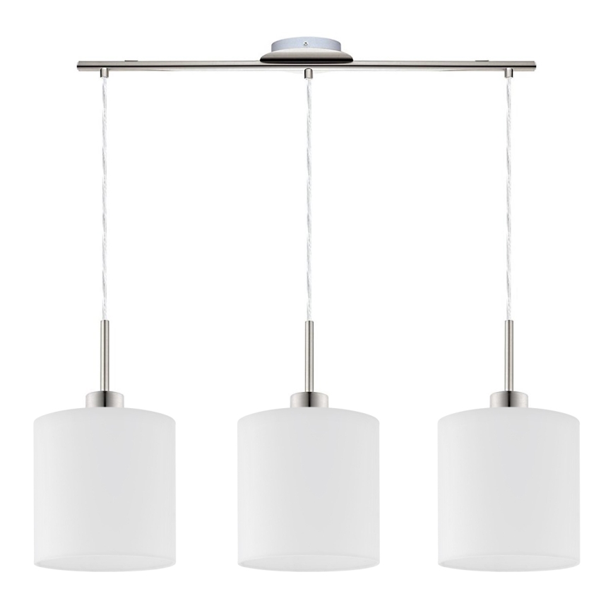 Eglo - LED Hanglamp aan een koord TUNJA 3xE27/60W/230V wit