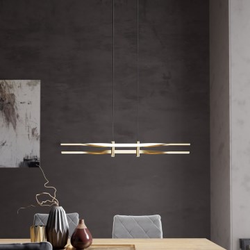 Eglo - LED hanglamp aan kabel LED/21W/230V goudkleurig