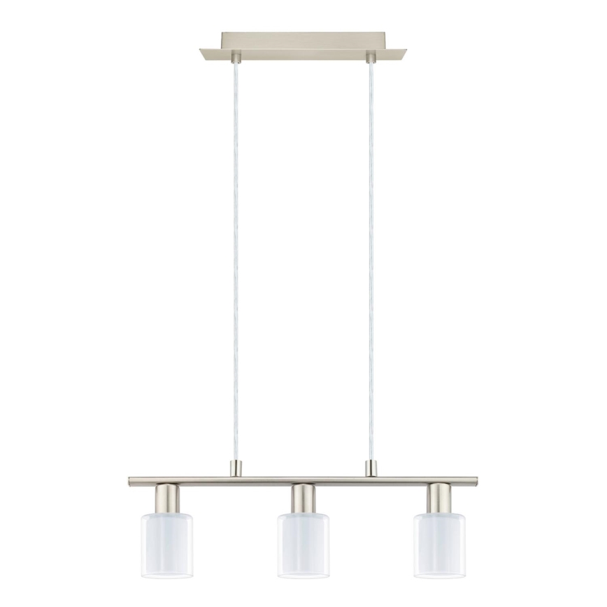 Eglo - LED Hanglamp aan kabel MY CHOICE 3xE14/4W/230V mat chroom/wit