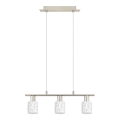 Eglo - LED Hanglamp aan kabel MY CHOICE 3xE14/4W/230V mat chroom/wit