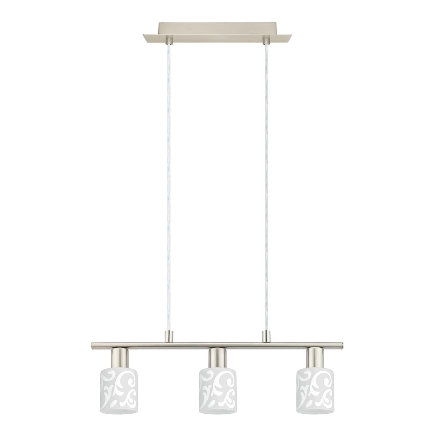 Eglo - LED Hanglamp aan kabel MY CHOICE 3xE14/4W/230V mat chroom/wit