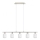 Eglo - LED Hanglamp aan kabel MY CHOICE 5xE14/4W/230V mat chroom/wit