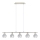 Eglo - LED Hanglamp aan kabel MY CHOICE 5xE14/4W/230V mat chroom/wit/zwart