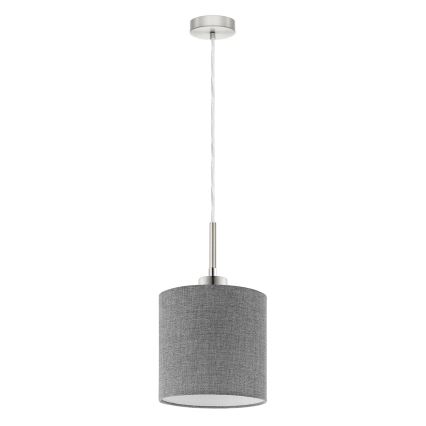 Eglo - LED-hanglamp aan kabel TUNJA 1xE27/60W/230V grijs