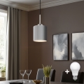 Eglo - LED Hanglamp aan kabel TUNJA 1xE27/60W/230V grijs