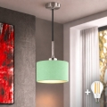 Eglo - LED-hanglamp aan kabel TUNJA 1xE27/60W/230V Ø 20 cm groen/zwart