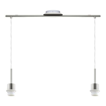 Eglo - LED-hanglamp aan kabel TUNJA 2xE27/60W/230V taupe