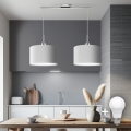 Eglo - LED Hanglamp aan kabel TUNJA 2xE27/60W/230V wit