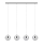 Eglo - LED Hanglamp aan koord 4xG9/3W/230V