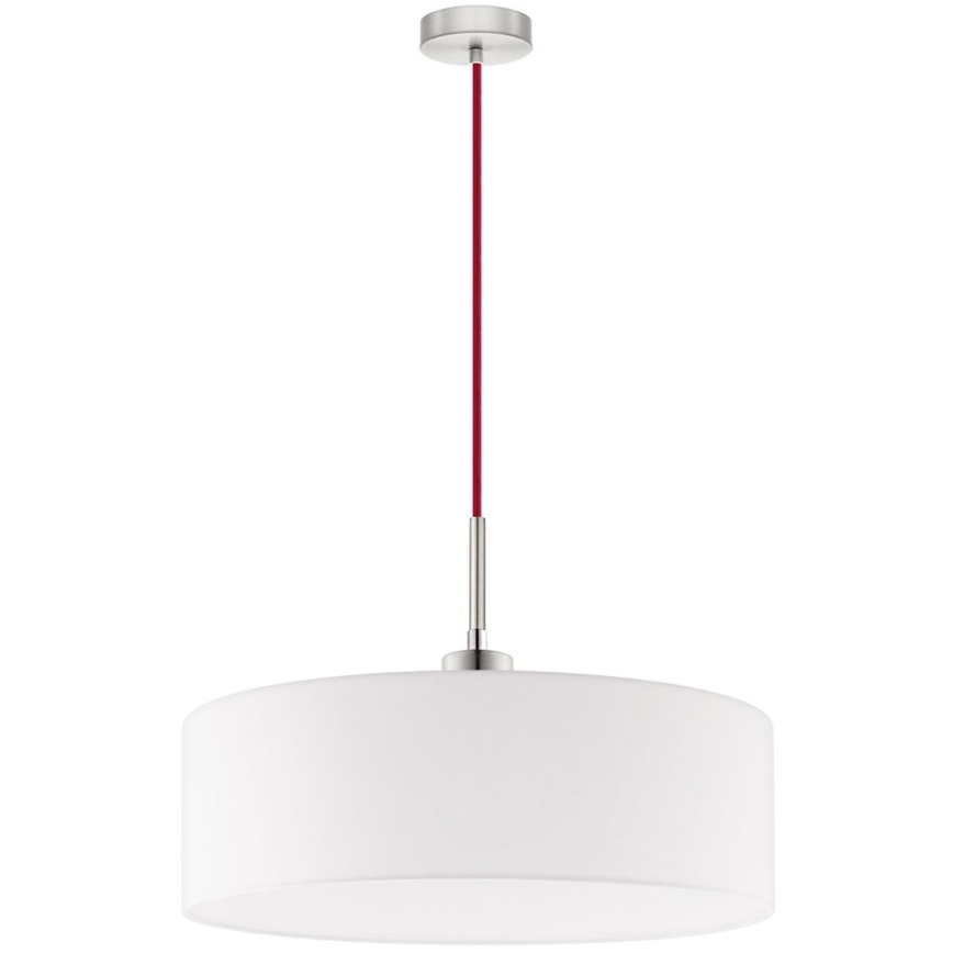 Eglo - LED hanglamp met kabel TUNJA 1xE27/60W/230V wit