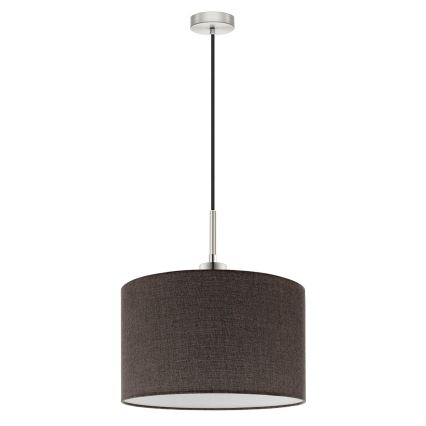 Eglo - LED Hanglamp aan kabel TUNJA 1xE27/60W/230V bruin