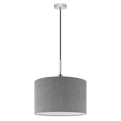 Eglo - LED Hanglamp aan kabel TUNJA 1xE27/60W/230V grijs