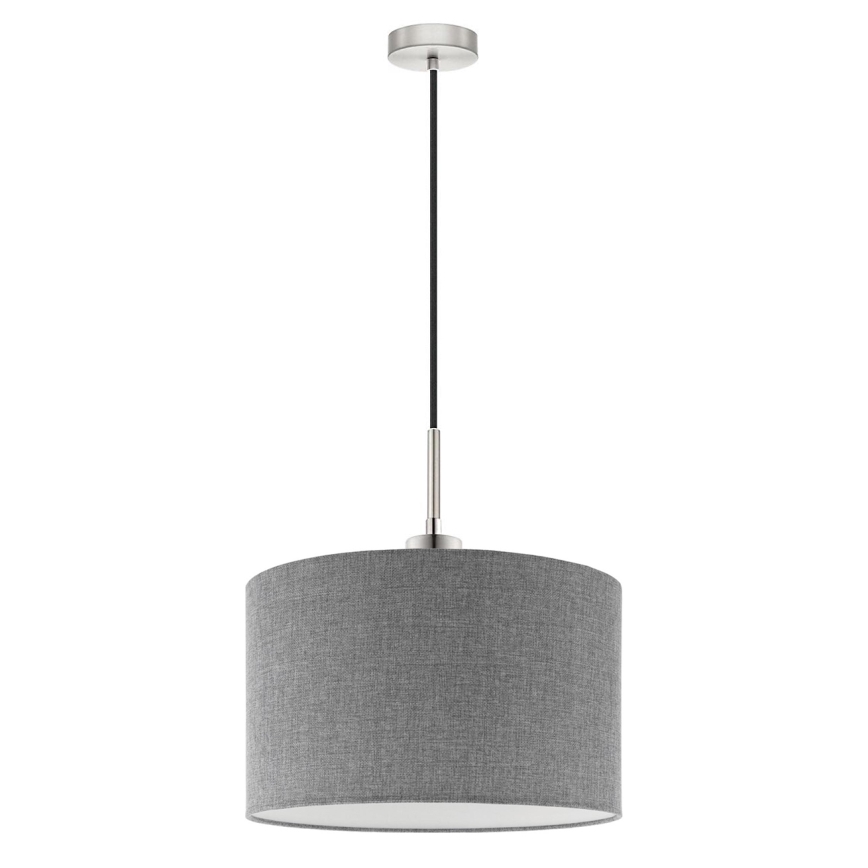 Eglo - LED Hanglamp aan kabel TUNJA 1xE27/60W/230V grijs