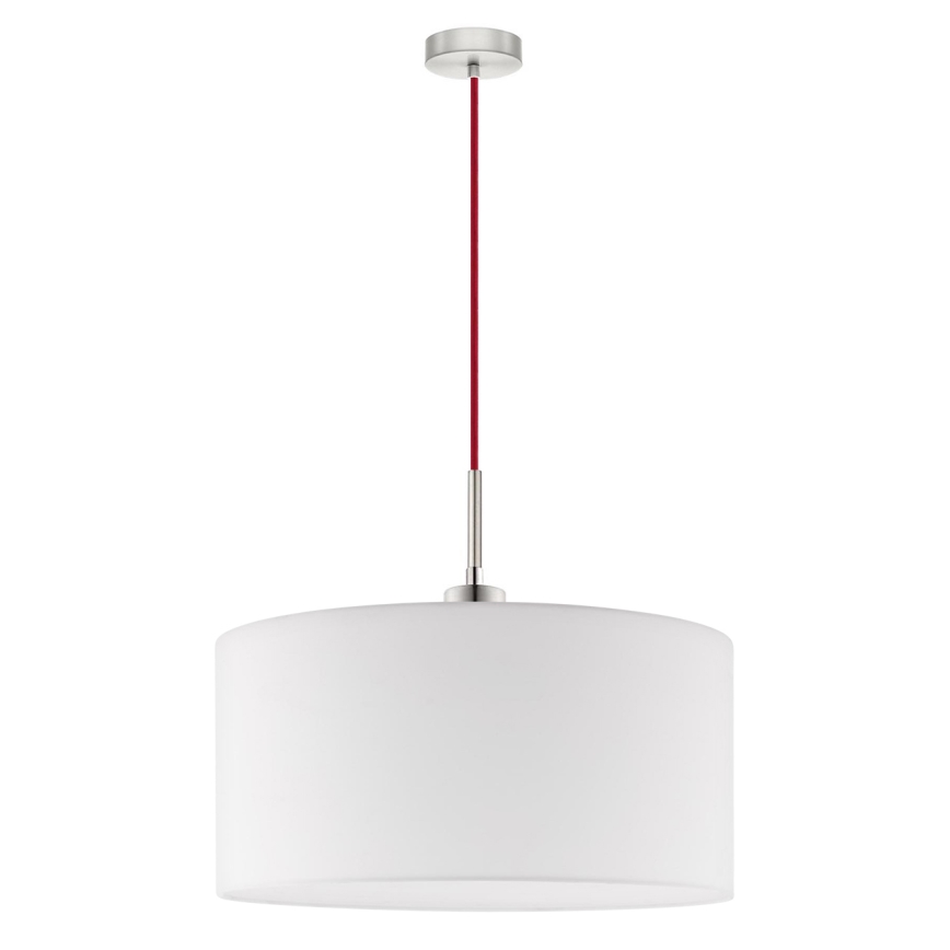 Eglo - LED Hanglamp aan kabel TUNJA 1xE27/60W/230V wit