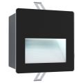 Eglo - LED Inbouw Lamp voor Buiten LED/3,7W/230V IP65 zwart