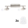 Eglo - LED Inbouwspot MY CHOICE 2xE14/4W/230V mat chroom/wit