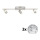 Eglo - LED Inbouwspot MY CHOICE 3xE14/40W/230V mat chroom/wit/zwart