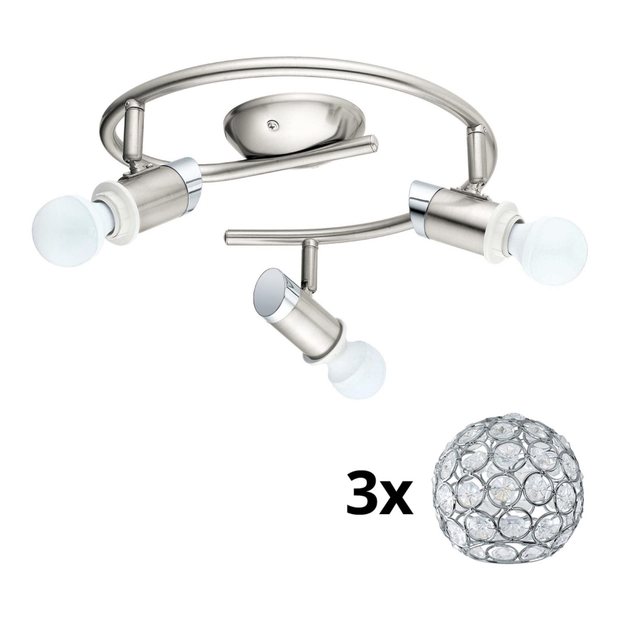Eglo - LED Inbouwspot MY CHOICE 3xE14/4W/230V mat chroom
