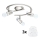 Eglo - LED Inbouwspot MY CHOICE 3xE14/4W/230V mat chroom/wit