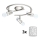 Eglo - LED Inbouwspot MY CHOICE 3xE14/4W/230V mat chroom/wit