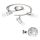 Eglo - LED Inbouwspot MY CHOICE 3xE14/4W/230V mat chroom/wit/zwart