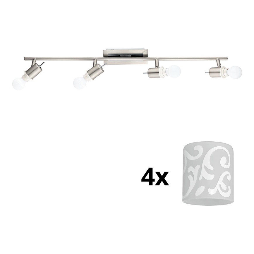 Eglo - LED Inbouwspot MY CHOICE 4xE14/4W/230V mat chroom/wit