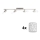 Eglo - LED Inbouwspot MY CHOICE 4xE14/4W/230V mat chroom/wit