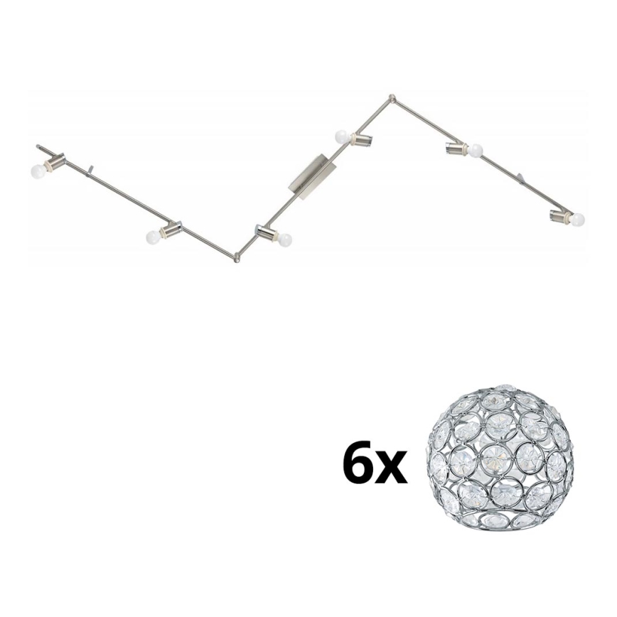 Eglo - LED Inbouwspot MY CHOICE 6xE14/4W/230V mat chroom