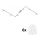 Eglo - LED Inbouwspot MY CHOICE 6xE14/4W/230V mat chroom/wit