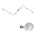Eglo - LED Inbouwspot MY CHOICE 6xE14/4W/230V mat chroom/wit/zwart