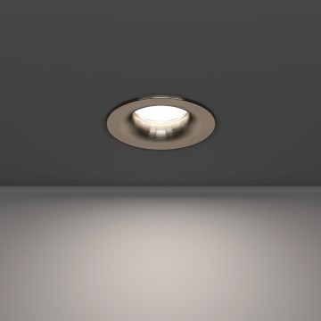 Eglo - LED inbouwspot voor badkamer LED/4,9W/230V 2700/4000/6500K pr. 8,8 cm IP65 mat chroom