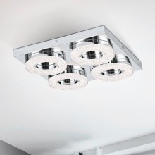 Eglo - LED Kristallen plafondverlichting 4xLED/4W/230V