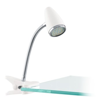 Eglo - LED-lamp met klem 1xGU10/2,8W/230V wit/glanzend chroom