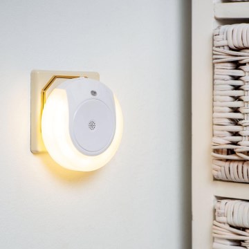 Eglo - LED-nachtlamp met schemersensor 2xLED/0,4W/230V 3000K