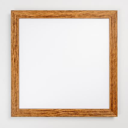 Eglo - LED-opbouwpaneel SALOBRENA WOOD LED/31W/230V 64x64 cm bruin