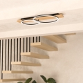 Eglo - LED Plafondlamp 2xLED/12W/230V 3000K beige/zwart